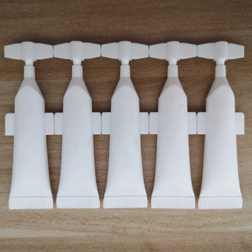 1-5ml Small size Test Mini Essence PE Plastic Connected ampoule Tube for Ointment/unguent