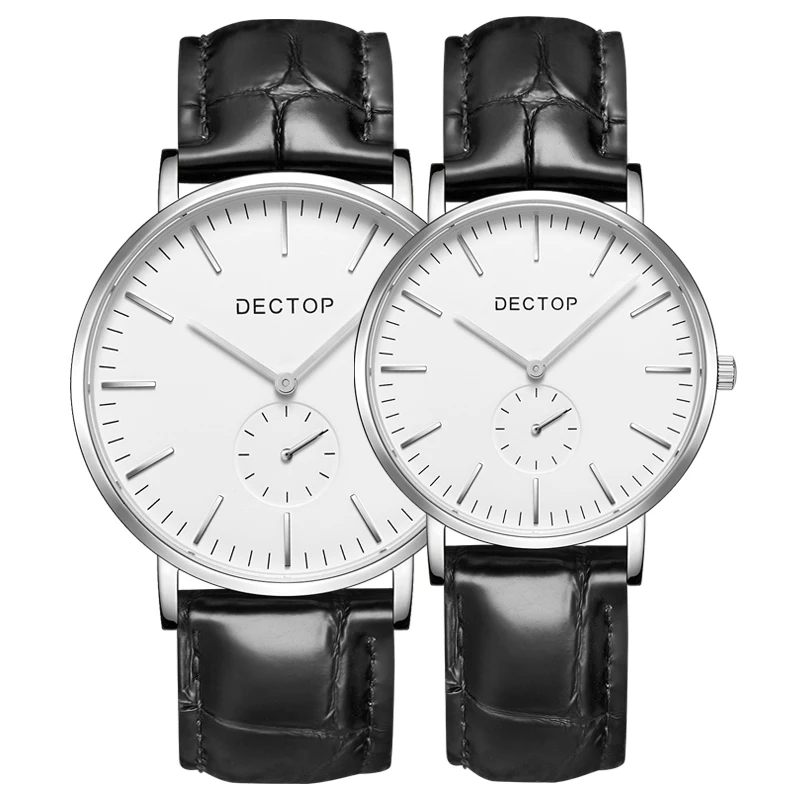 Price of One Pair Korean Style Trend  Women Men Watch Simple Thin Belt Quartz Couple Watch