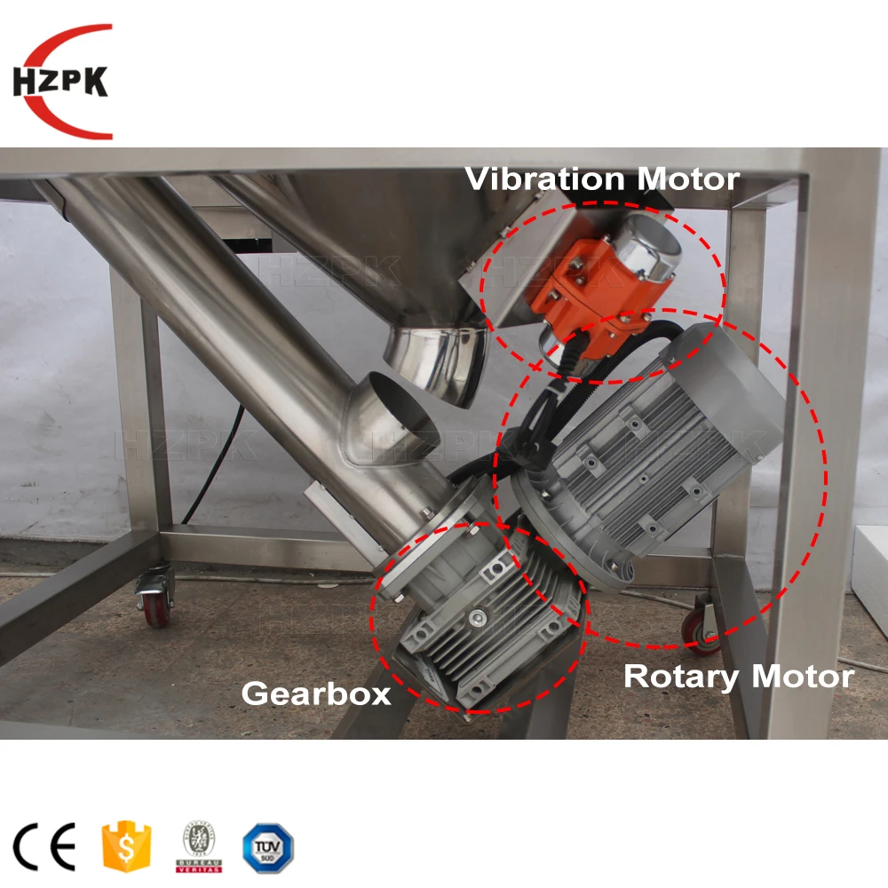 HZPK stainless steel sand grain plastic particles milk powder oblique rise auger screw conveyor feeder