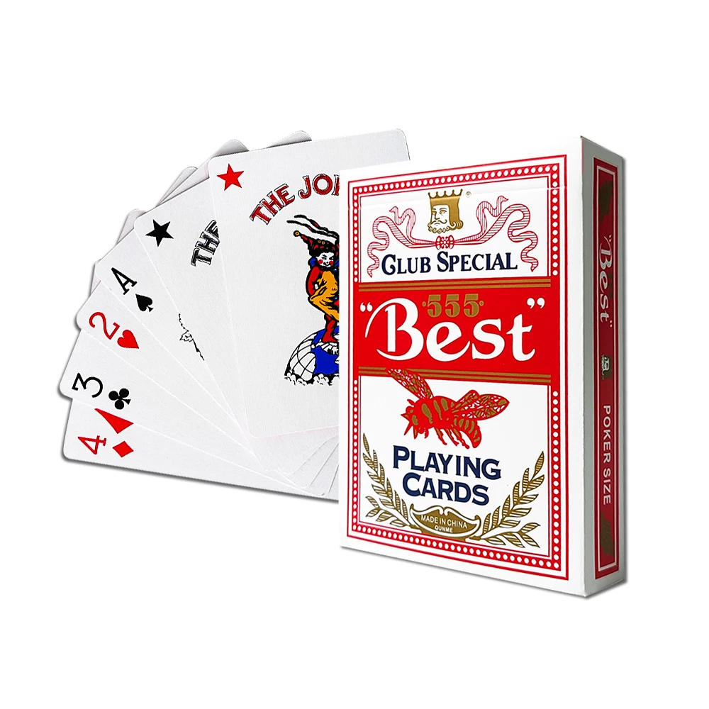 Custom Printing Logo Pattern Paper Card Game Entertainment Poker Set Playing Card With Box