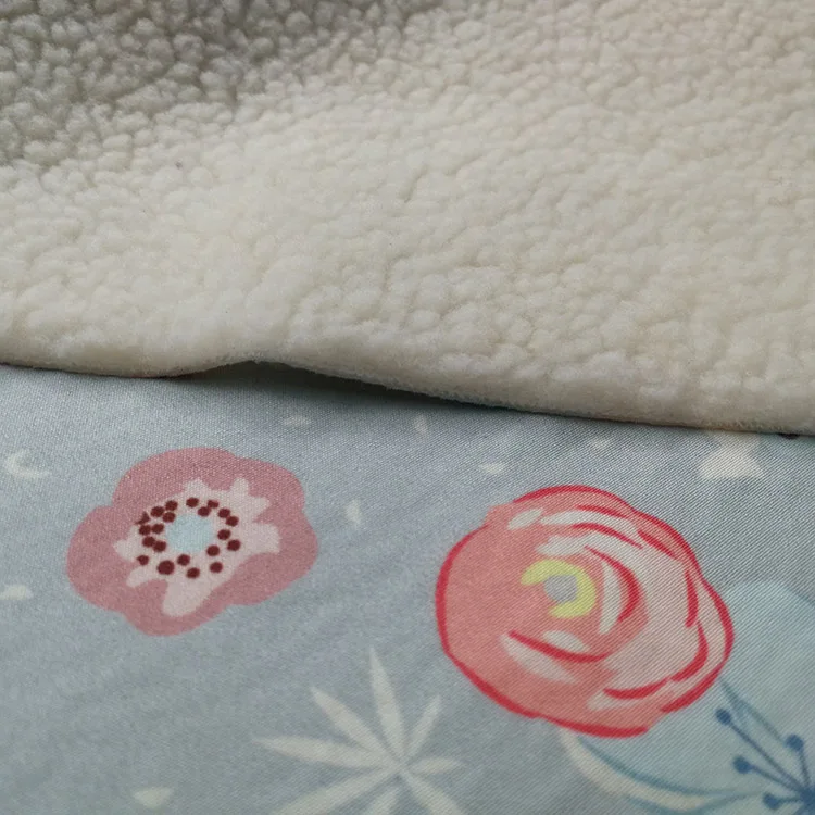 
Softshell fabric/ 100%Polyester high stretch fabric 3 layers laminated sheep fleece fabric for jackets 