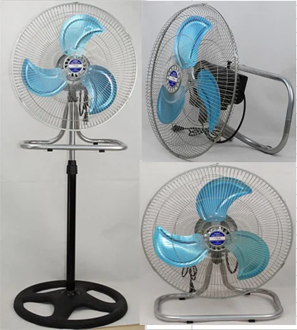 18 inch electrical 110v 220v stand fan round base metal blade stand fan 18 inch industrial fan 3 in 1