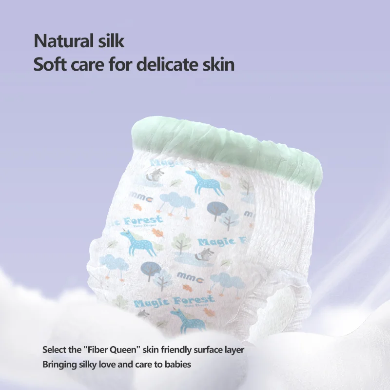Wholesale Lightweight Baby Diapers Skin Friendly Breathable Diapers for Newborn Night Use Toddler Paper Diapers Pants