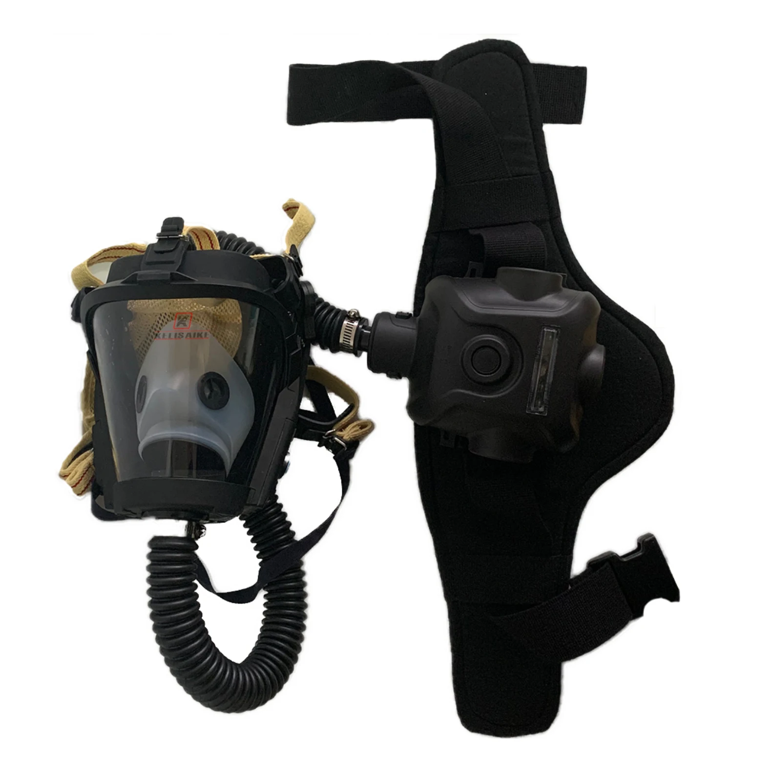 Electric Blower Full Face Gas Mask Powered Air Purifying Respirator PAPR