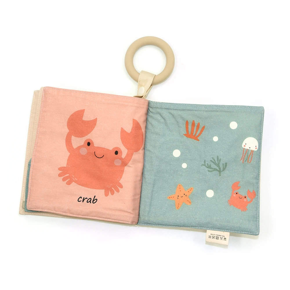 Custom 3d Soft Cloth Book Baby Quiet Book Learning Cloth Soft Plush Early Educational Cloth Book Toys