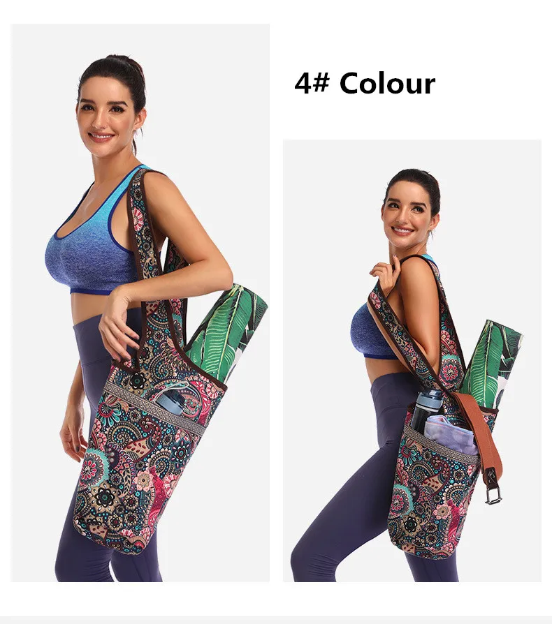 Коврик для йоги под заказ сумка оптом с карманом большого размера и карманом на молнии