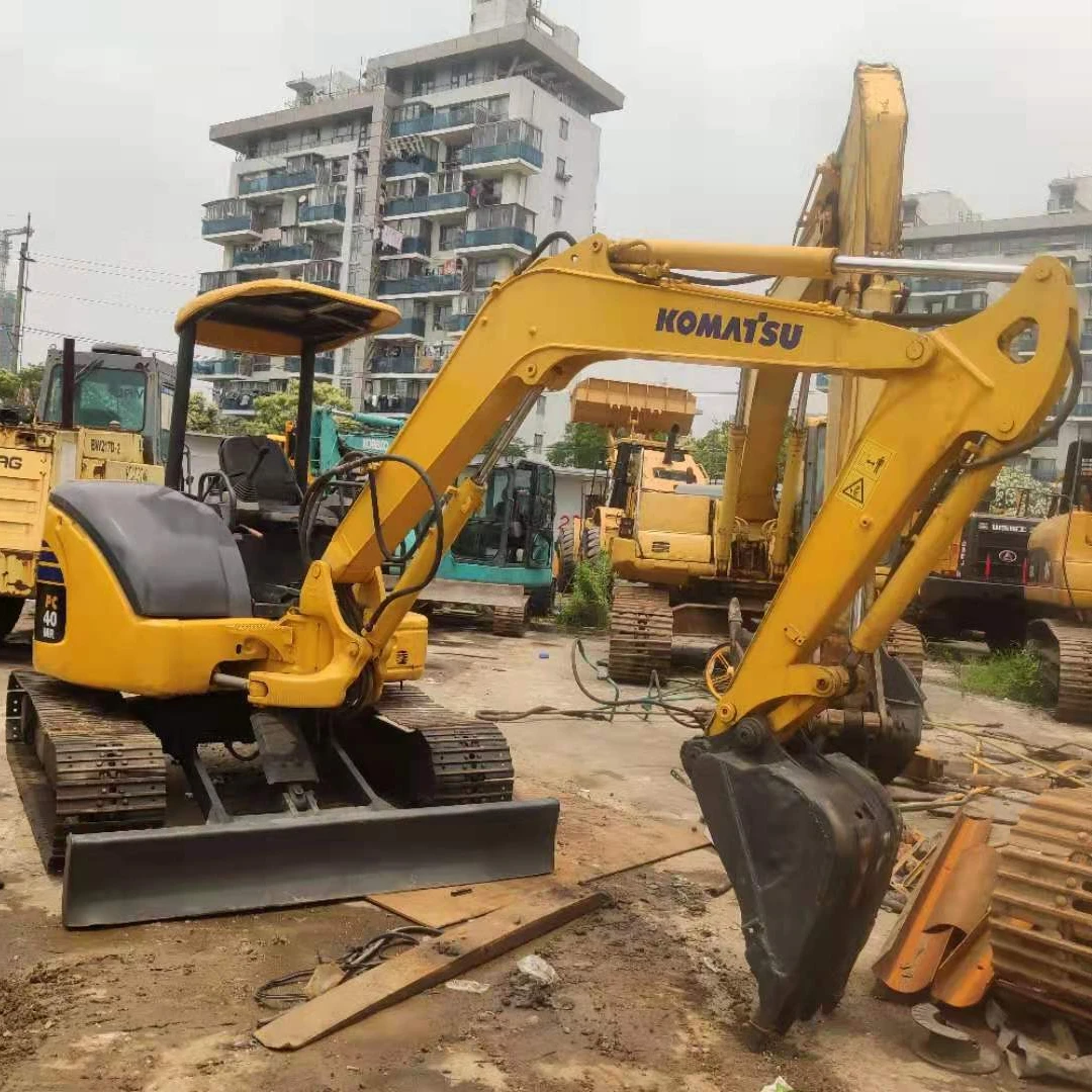 Мини-экскаватор Komatsu PC40MR-2 PC40 сделано в Японии 4 тонны 2020 строительная техника гусеничная оригинальная 0 14 м3