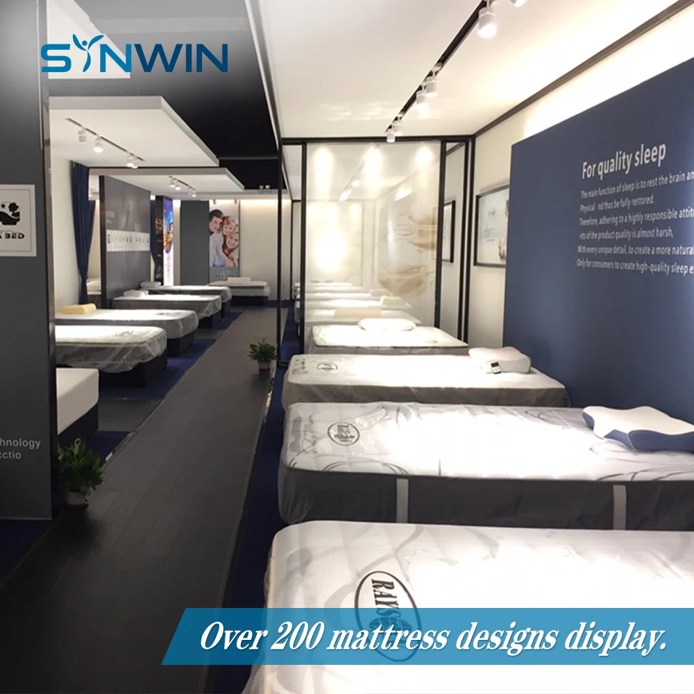 Luxurious Hilton Hotel Comfort High Sleep Quality Roll Up Pocket Spring Zone Mattresses Topper Spring Bed Mattress