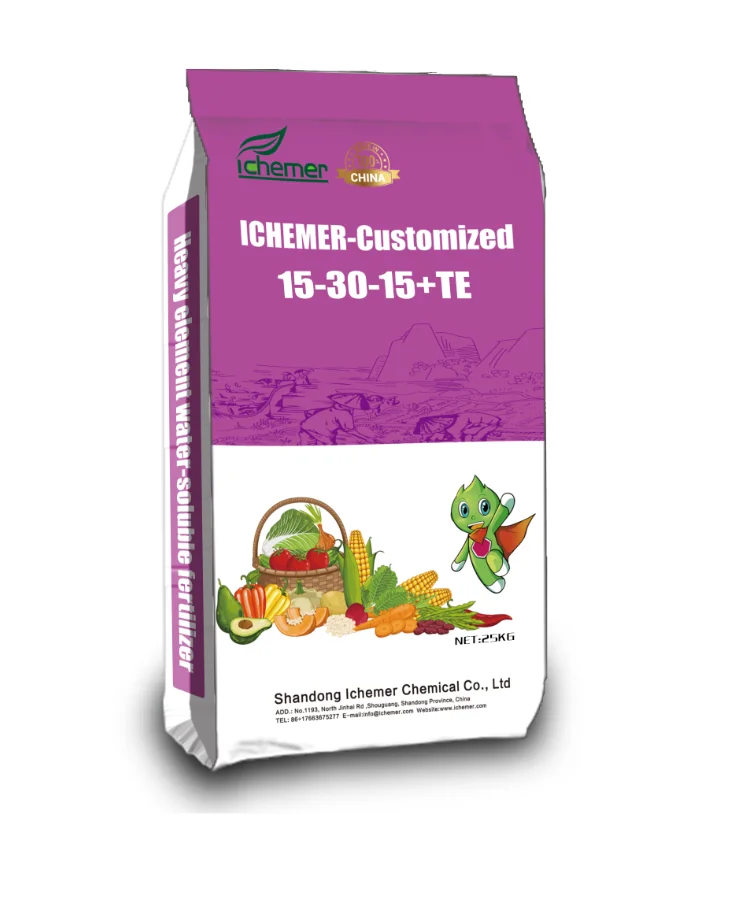 Agricultural Used Marco Element NPK+TE Granular Water Soluble Organic Fertilizer- Ichemer customized fertilizer