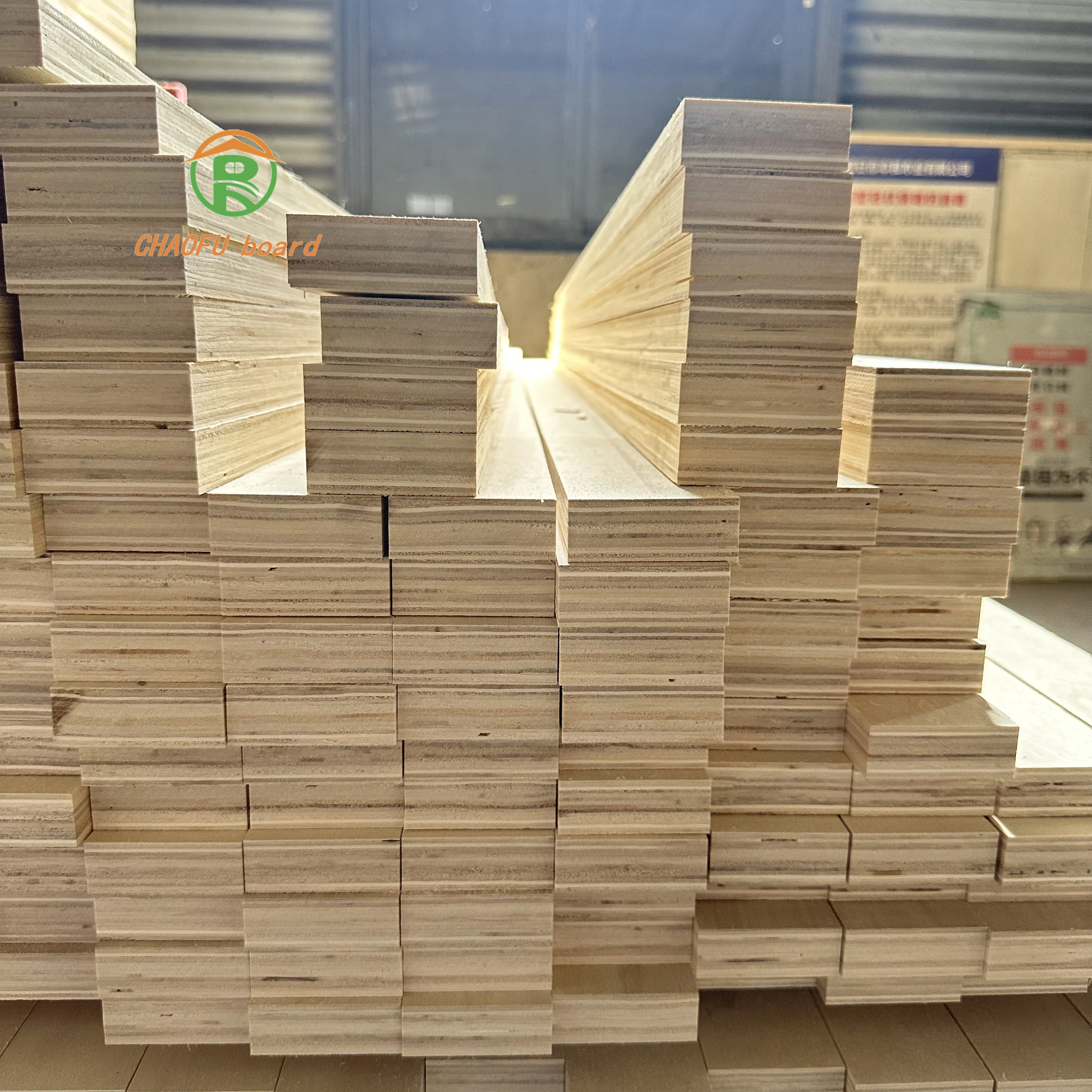 customizable environmentalprotection E0 grade poplar veneer laminated wood building home commercial use