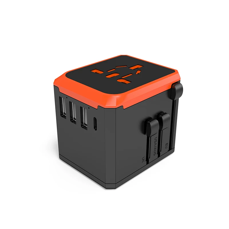 2.4A 4 Usb Universal Travel Adapter Charger Mobile Phone Travel Converter AU US EU UK Plug for travel