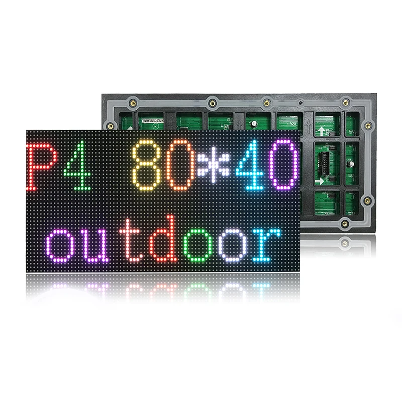 320*160mm 80*40 Exterior advertising Display screen Module Pixel led wall led panel outdoor p4