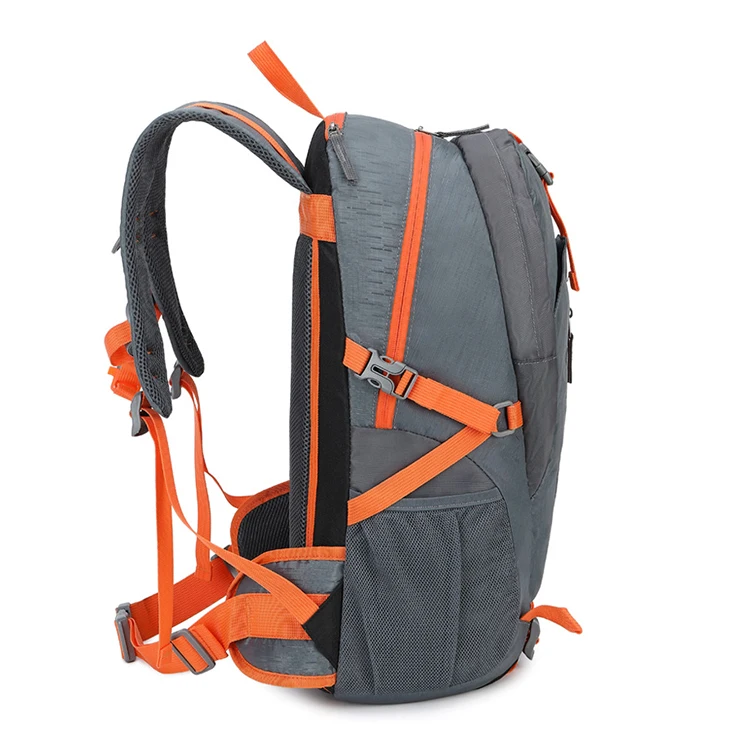 factory grey oxford large capacity camping waterproof hiking backpack men travel durable outdoor camping backpack bag for women