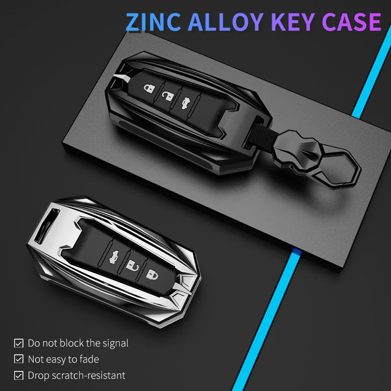 Fit For Toyota  land cruiser COROLLA HIGHLANDER CAMRY RAV4 REIZ LEVIN Zinc alloy  Car Key Case protect Cover Car key shell