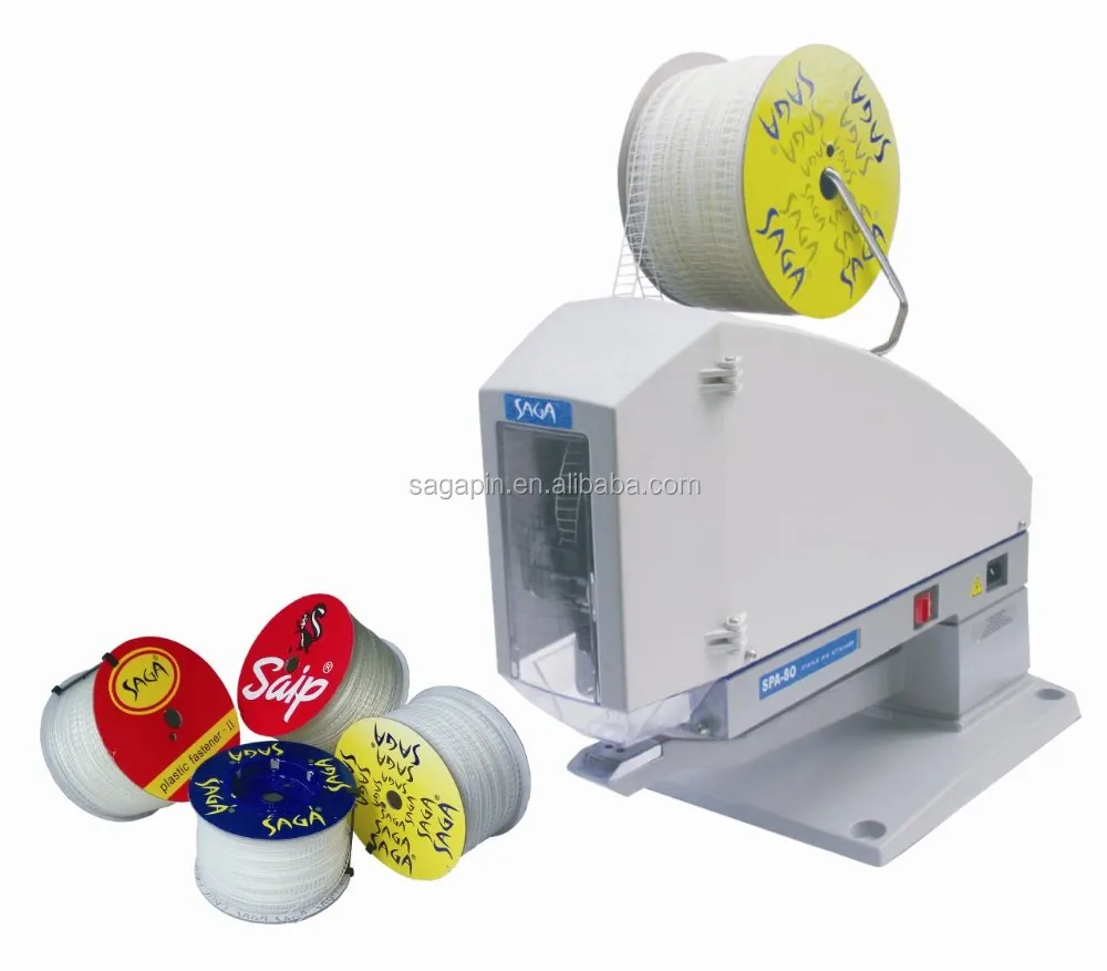 SPA-80 60W 13 mm plastic staple pin attacher machine SAGA