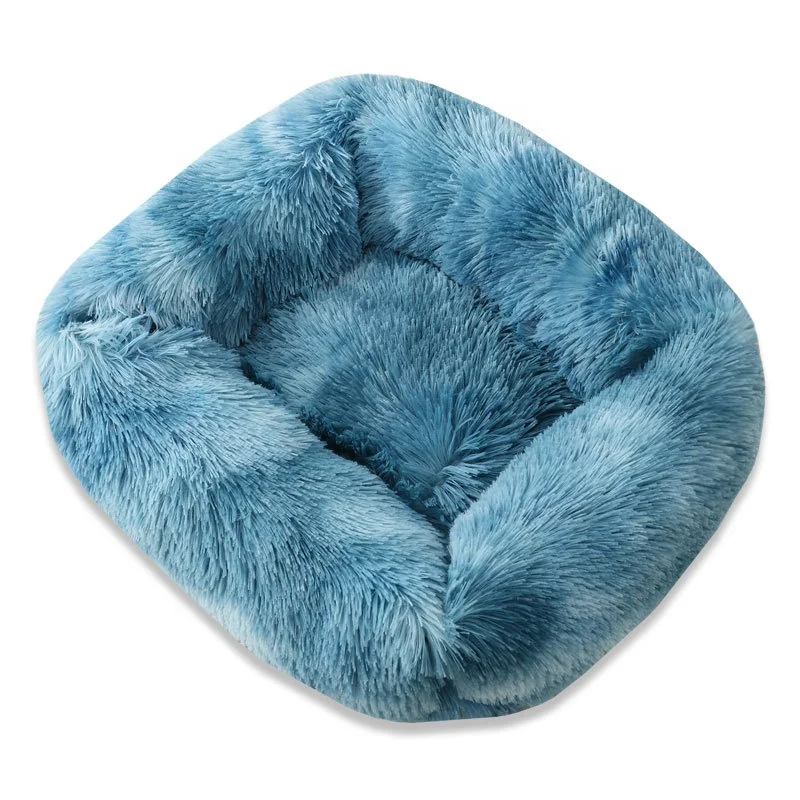 Winter Rectangle Soft Fluffy Pet Bed for Small and Big Animas