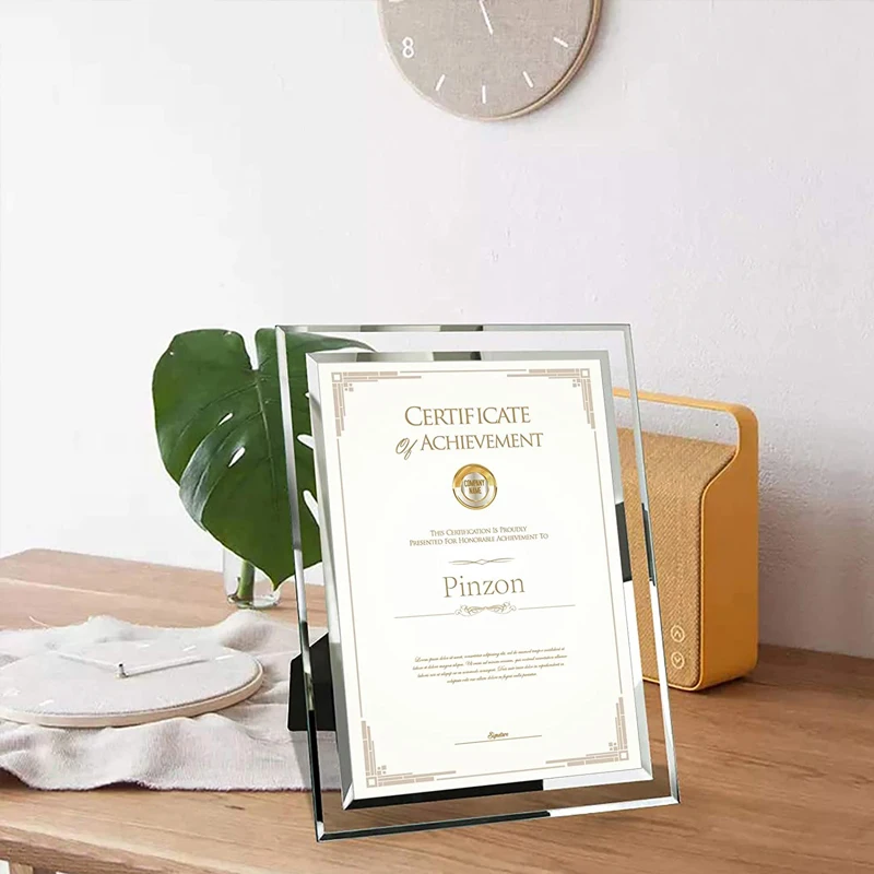 certificate diploma frame glass beautiful photo frames for table top display custom