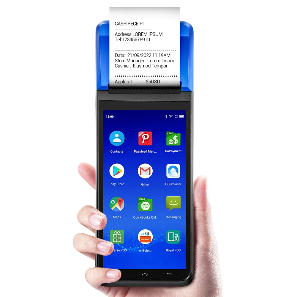 H10 Android 13 Pos 8-ядерный 4G платежный аппарат портативный кассовый терминал NFC считыватель карт точки продажи POS системы