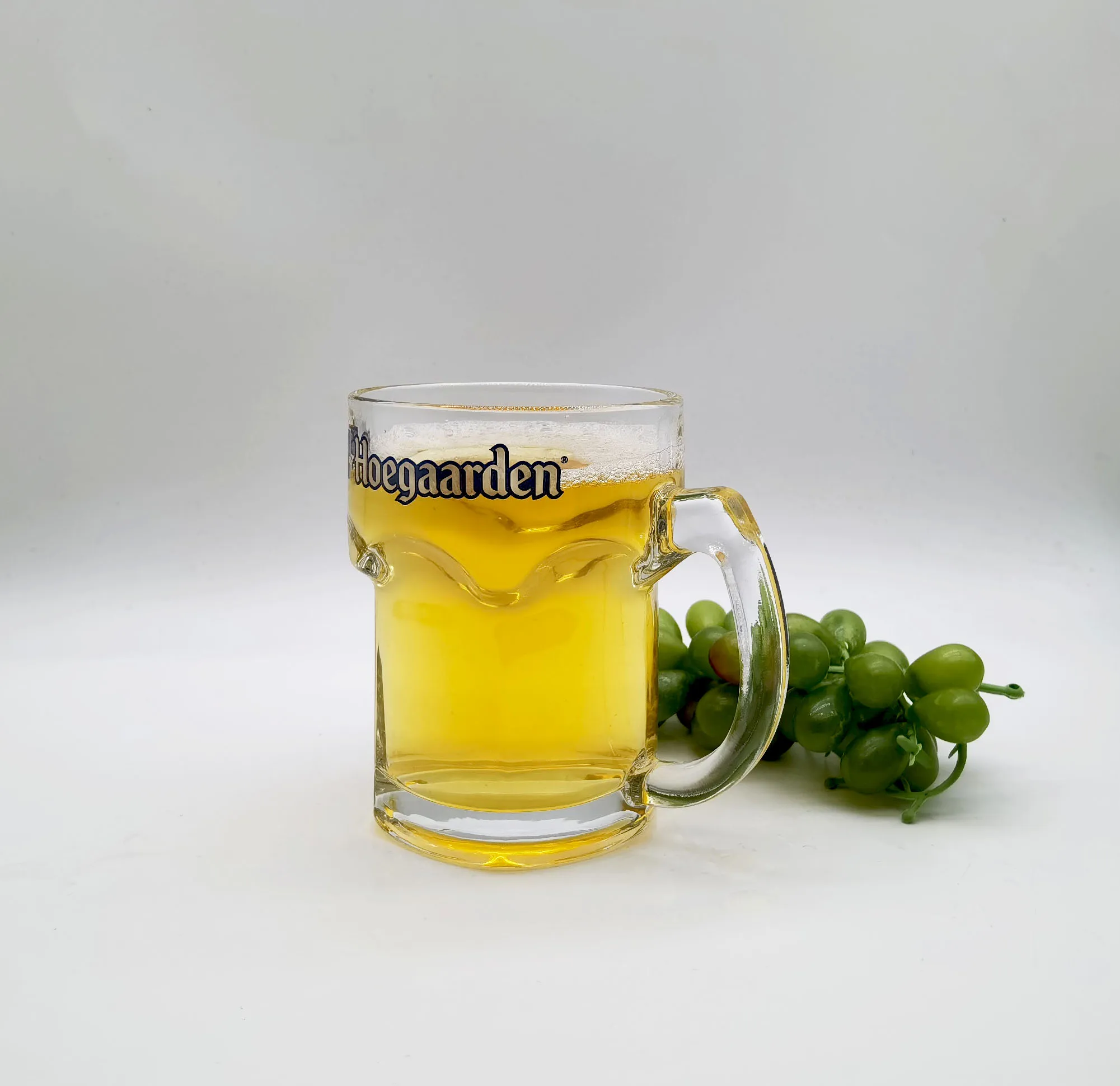 High Quality Sodium Calcium Glass Large Capacity Bar Wine Can With Handle Beer Glass