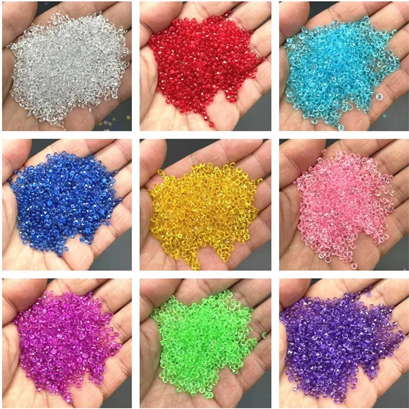 New  3mm Round Nail Crystal Stones Resin Gems Transparent Flatback Rhinestone For DIY