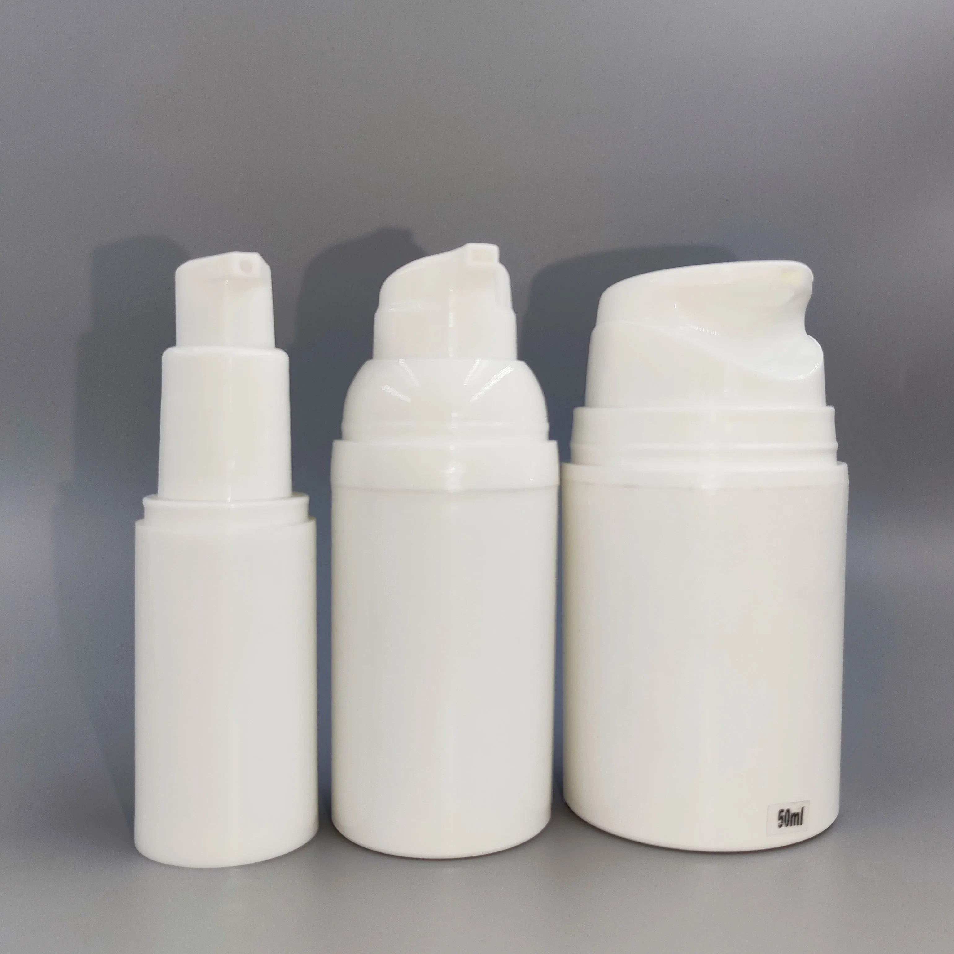 factory wholesale airless pump bottles custom empty 15ml 30ml 50ml 80ml 100ml 120ml  colorful pp airless lotion pump bottles