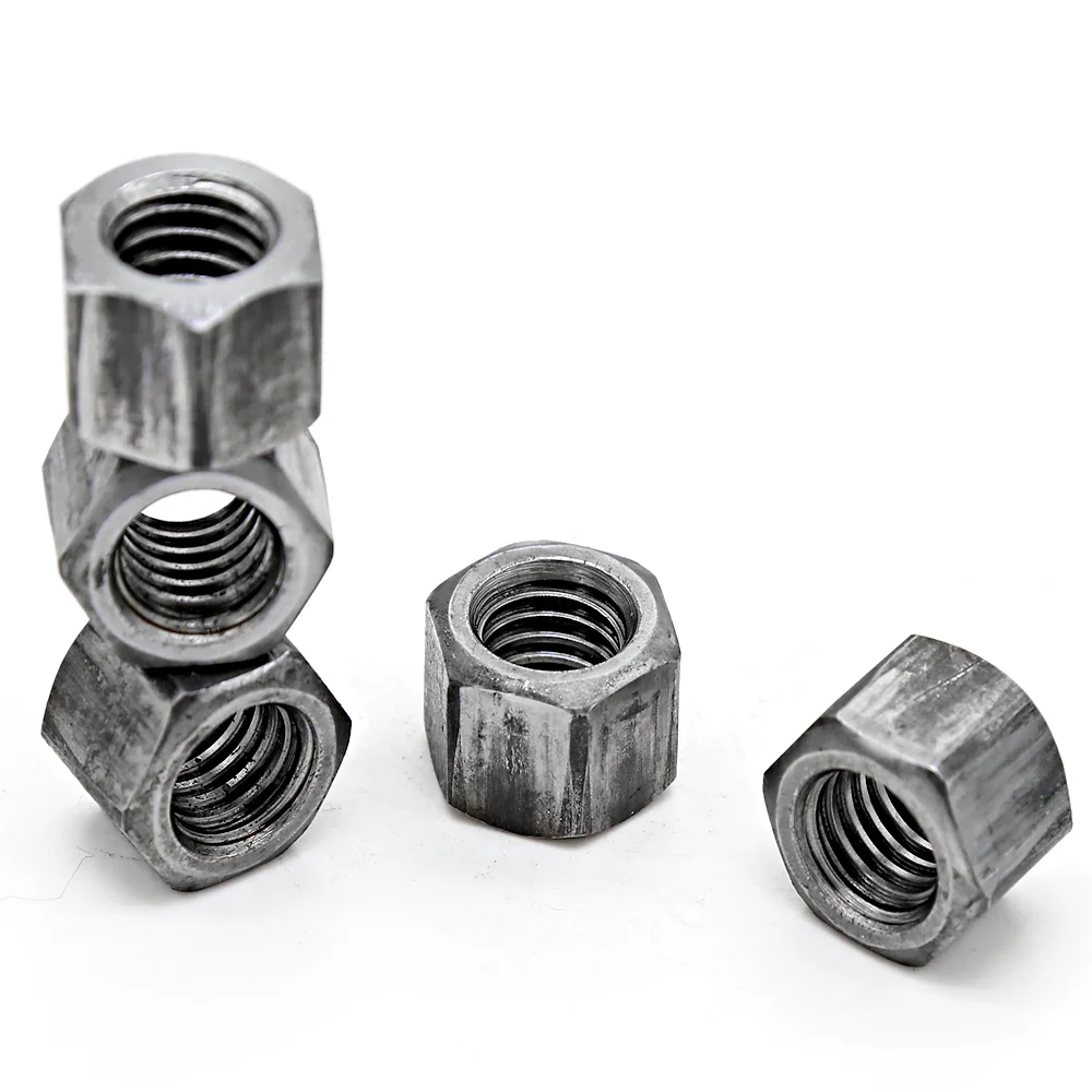 M8 Thick Hex Nuts carbon Steel  grade 4 grade 8 L7 L4 plain PTFE coating Din934 ASME B 18.2.2