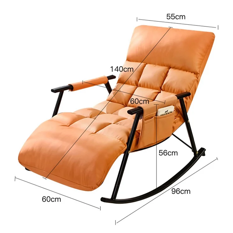 Light luxury adult rocking chair replacement parts camp folding rocking chair