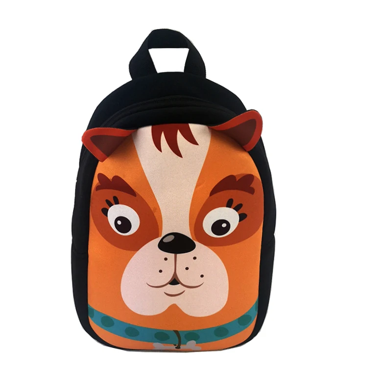 Customized 3D Lovely waterproof neoprene School Bags Animals Children Backpacks kids book bag for girls boys