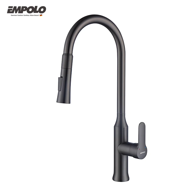 Brass Hot and Cold Water Tap Faucet Pull Out Sink Mixer Kitchen Taps Single Handle Single Hole Pull Down Solid Brass 59 Polished