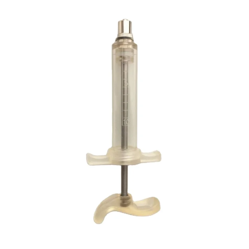10ml veterinary transparent syringe with durable tpx plastic material