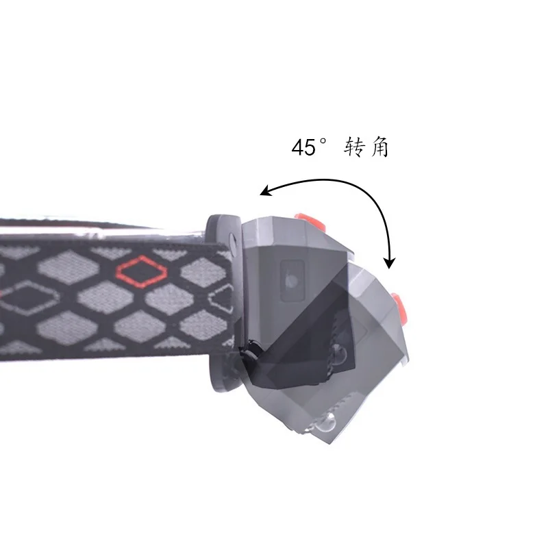 Ultra-Light Bright LED Rechargeable Motion Sensor Headlamp Flashlight