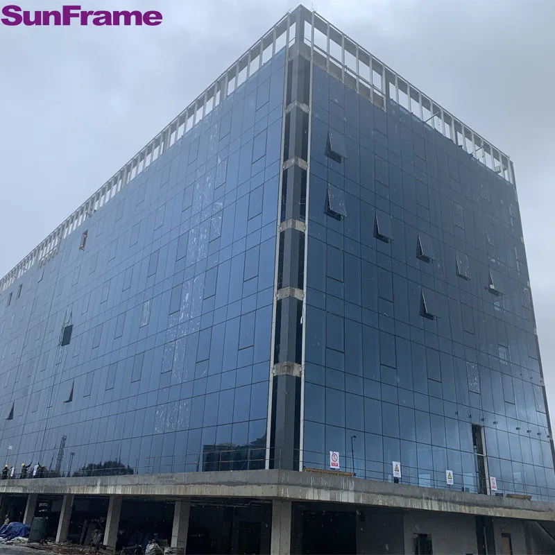 Supply glass aluminum unitized curtain wall glass curtain walls producter igu unit insulating low-e glass curtain walls