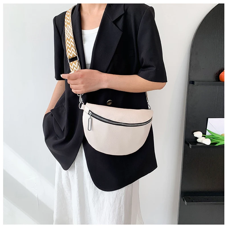 High quality leather bag custom fanny pack sport waist bag unisex PU belt bag