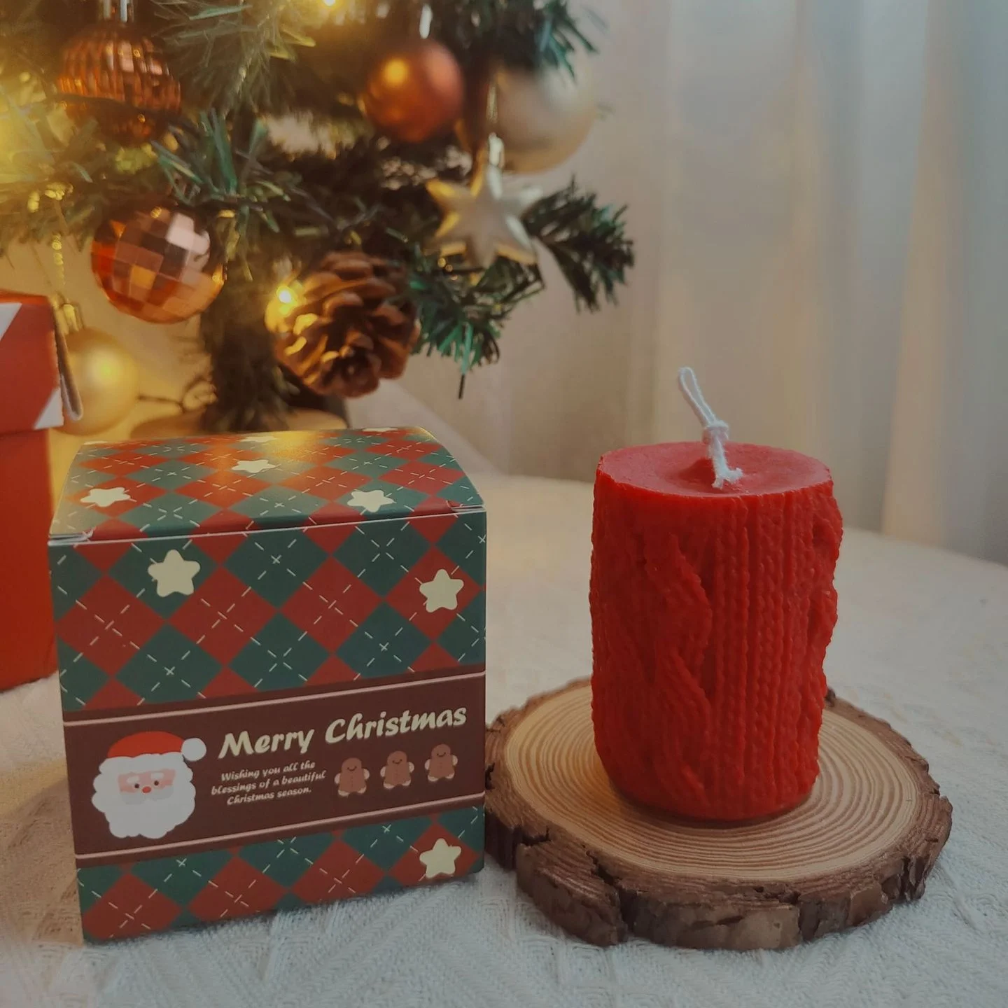 Wholesale Candles Supplier Custom Luxury Art Gift Christmas Candle For Home