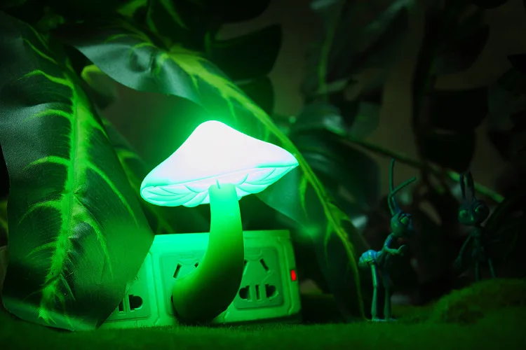 Popular Bedroom Light Auto Sensor Mushroom Shape Led Night Lamp