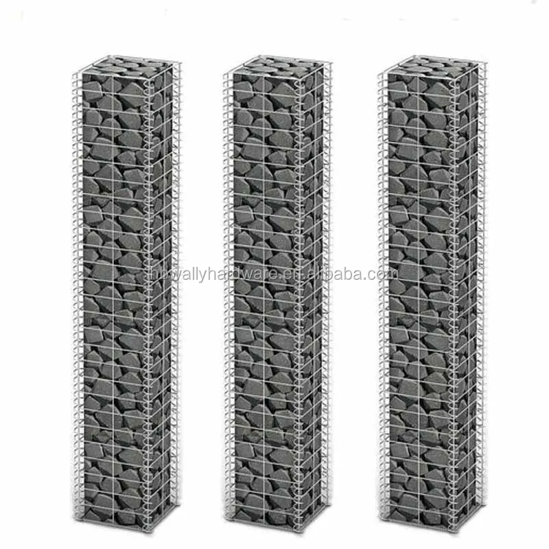 
Galfan Coating Wire Mesh Stone Cage Welded Gabions for retaining wall 