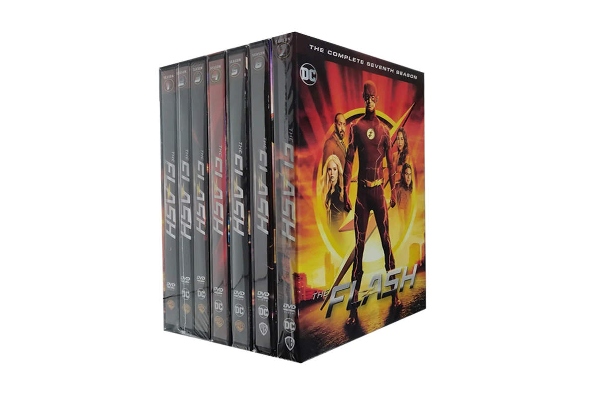 The Flash Season1-7 The Complete Series 35 Discs Factory Wholesale DVD Movies TV Series Cartoon Region 1 DVD Free Shipping