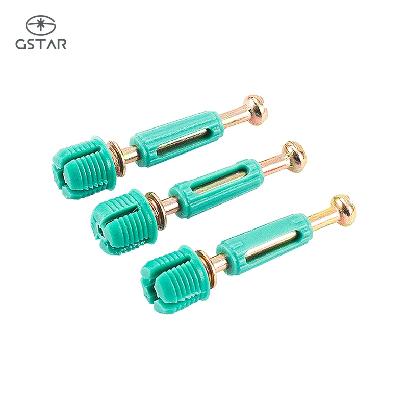 Furniture Hardware Cabinet Mini Fix Cam Screws Connecting Bolt Board