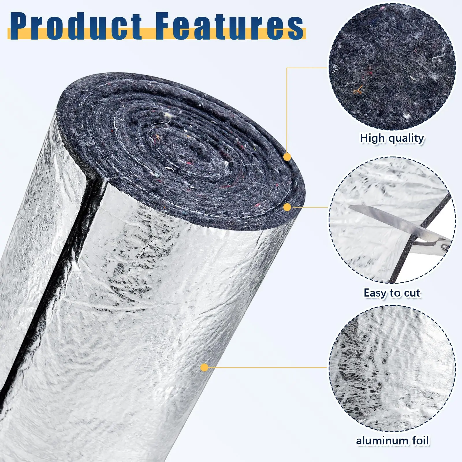 Factory Free Sample Wholesale Roll Soundproofing Barrier for Wall High Quality Pipe Soundproofing Pad Roll