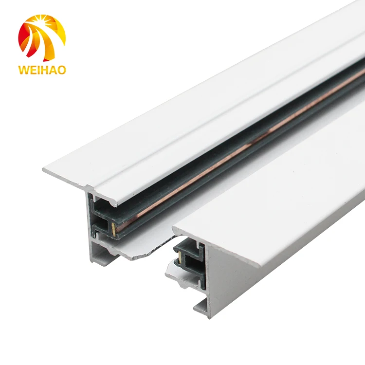 Indoor Ceiling White Two Wire 2m 1.5m 1m Contemporary Track Rail Lighting