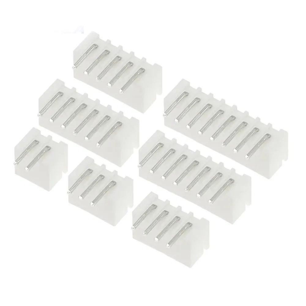 XH2.54 2P Terminals Plastic Shell Male Plug Connector Adaptor XH2.54mm Curved Needle Connector 2Pin Male Connector