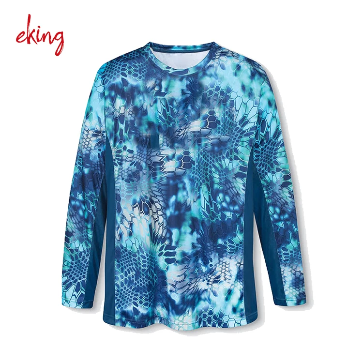 Customized dry fit breathable UPF 50+ Fishing Shirt for Man