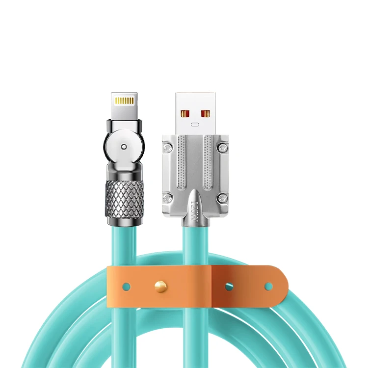 Elbow Cheap Mobile For Apple IOS USB Data Cable Led Wholesale Lightning USB To For Iphone Cable Fast Charge 2m MFI Certified