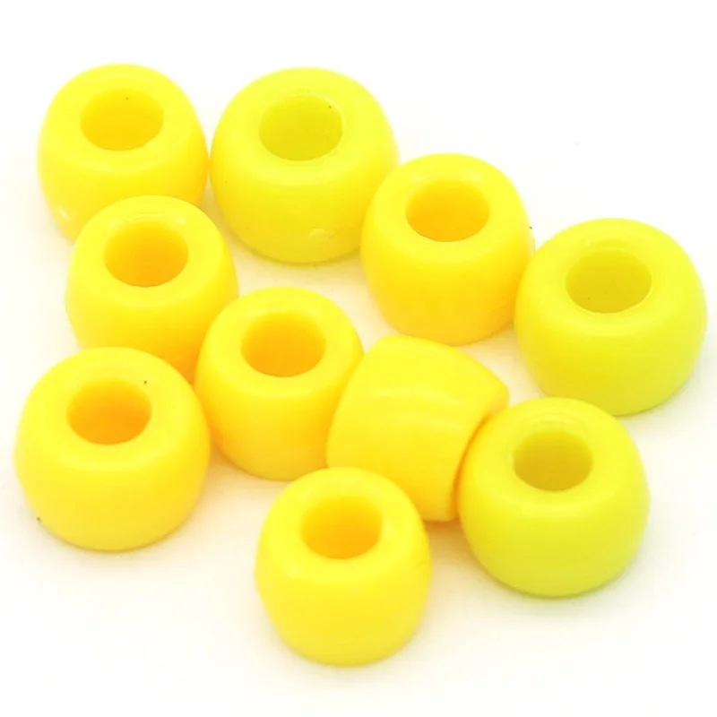 Wholesale 4*9mm Plastic Pony Beads Loose Large Hole Beads For Jewelry Making DIY Toy