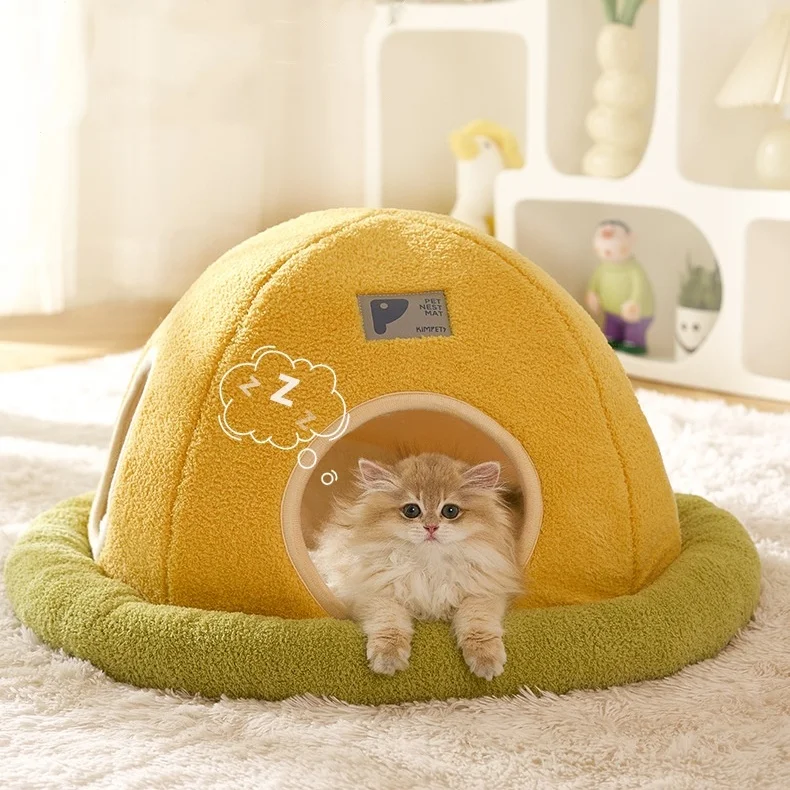 New Arrive Pet Bed House Hamster Guinea Pig Warm UFO Shape Cotton Nest Small Animal Bed Cat Bed