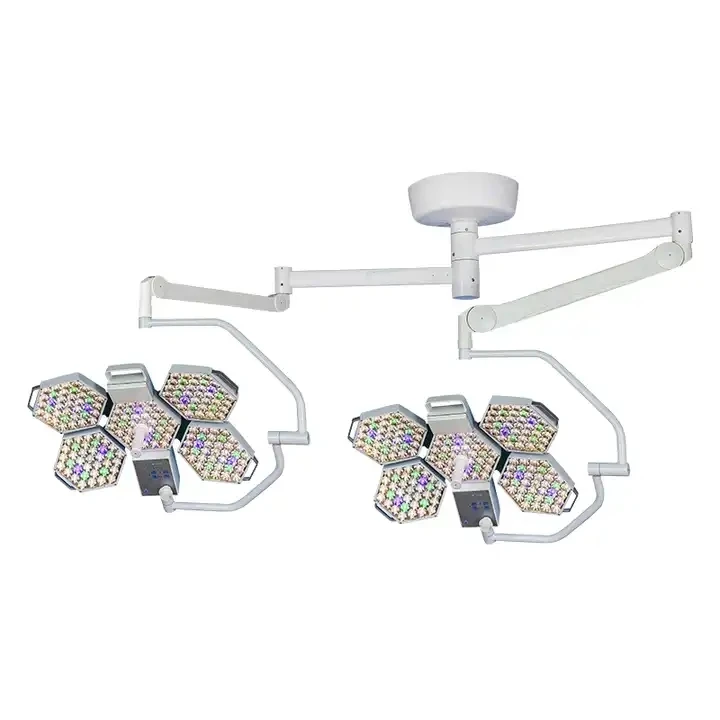 THR- SY02-LED5+5 Factory Hot Selling Ceiling Mounted Double Arms Shadowless LED Operation Light