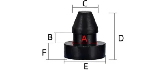 rubber inserts with solt
