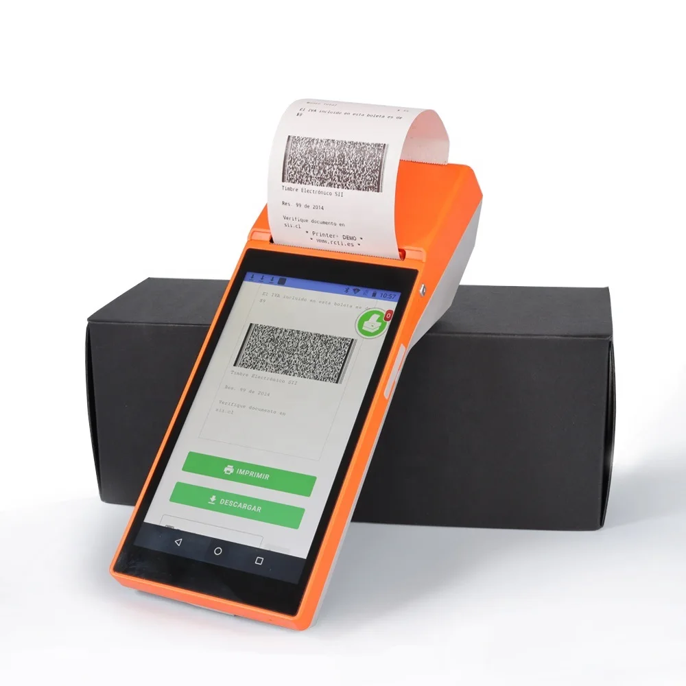 SP01 5.5 inch Handheld POS Terminal Android POS Machine with Thermal Printer Portable Billing POS Machine SP01