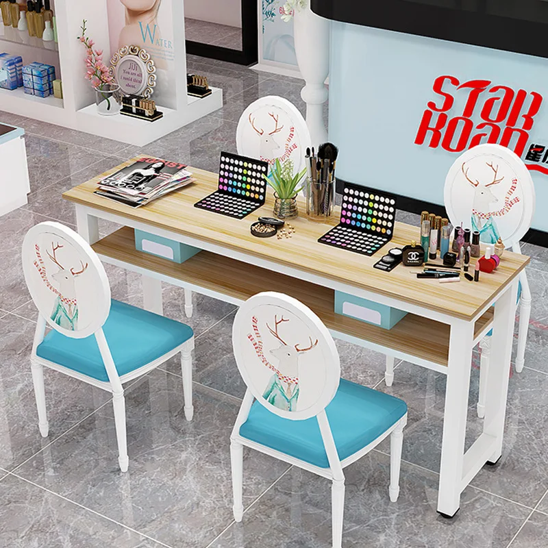 Nail Salon Set Furniture Modern Manicure Pedicure Chair Nail Table Decoration