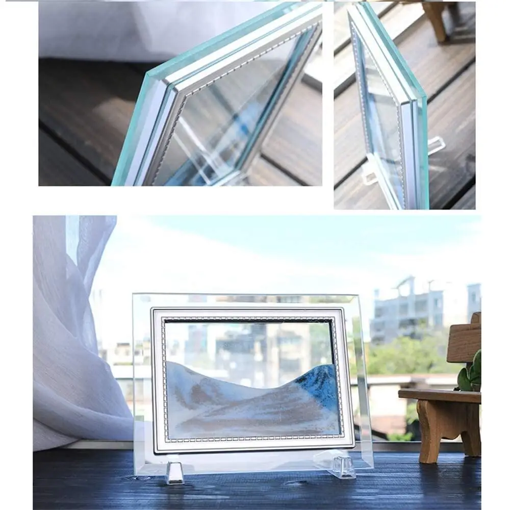 5 Inch Square Hourglass Quicksand Color Painting Suitable For Home Office Hotel Decoration